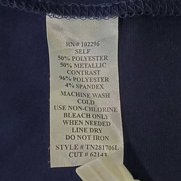 Connected Apparel Plus 14W Dress Jacket 1 Piece Metallic Evening Plus Dressy - Picture 5 of 14